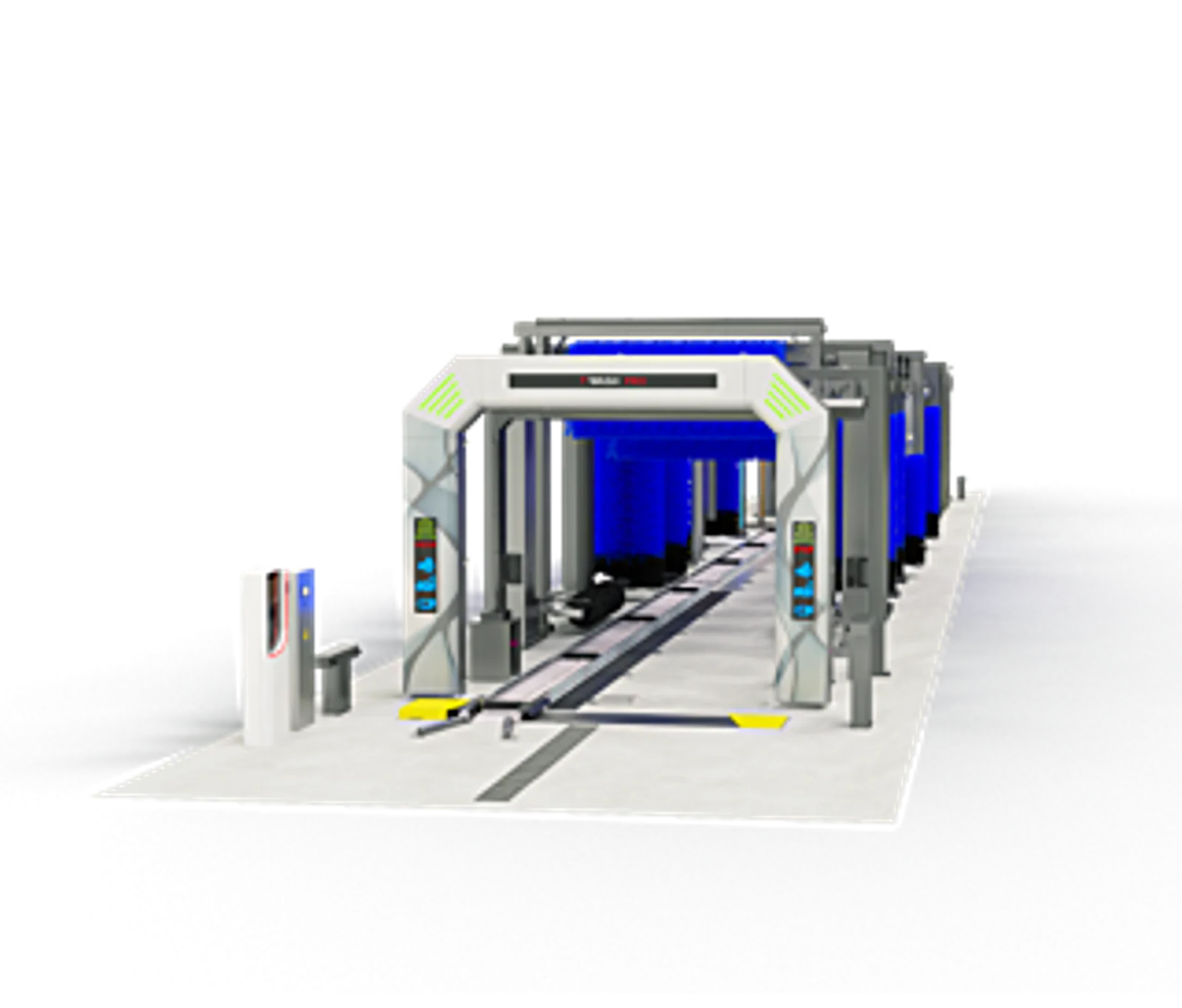ISTOBAL gantry rollover car wash system, 3D render